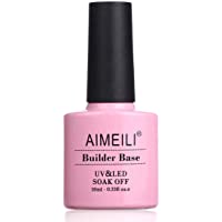 Los mejores  - AIMEILI Gel Uñas Constructor Base Coat y Builder Gel 2 en 1 Nail Extensión Esmaltes Semipermanentes de Uñas Gel…